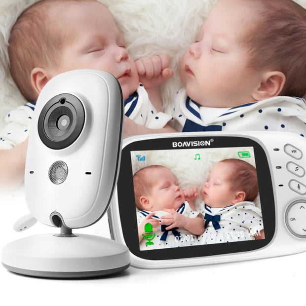 Babyphone vidéo sans fil, écran couleur 3,2" -BabySafe™