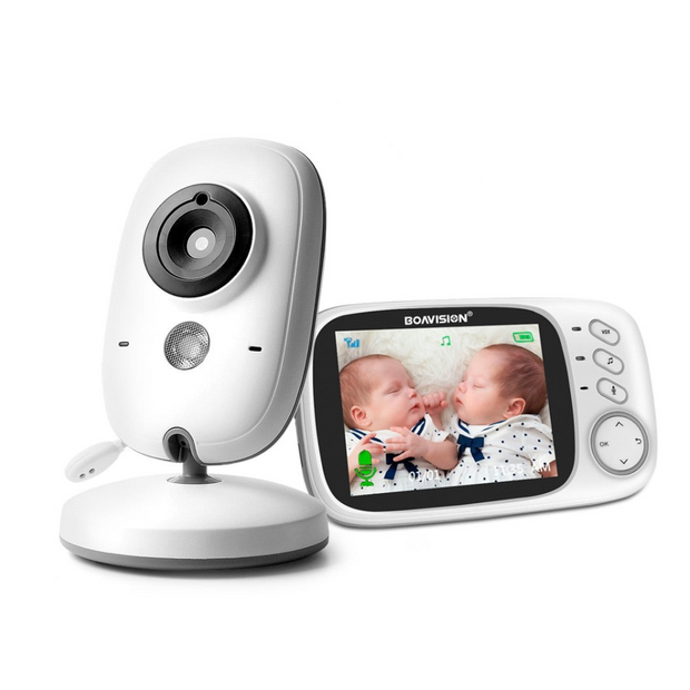 Babyphone vidéo sans fil, écran couleur 3,2"