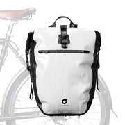 Sac à dos unisexe étanche pour cyclistes transformable rapidement en sacoche vélo pour porte-bagage
