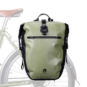 Sac à dos unisexe étanche pour cyclistes transformable rapidement en sacoche vélo pour porte-bagage